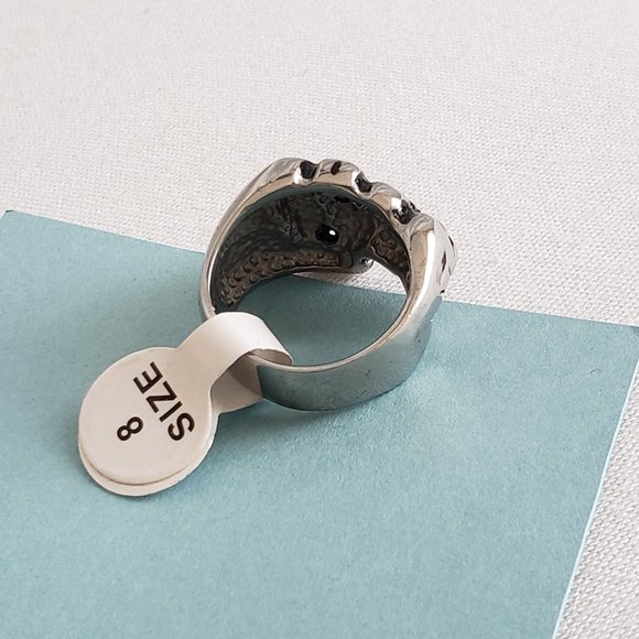 FTW Stainless steel Biker ring. For The Win Size 8 - Picture 7 of 8